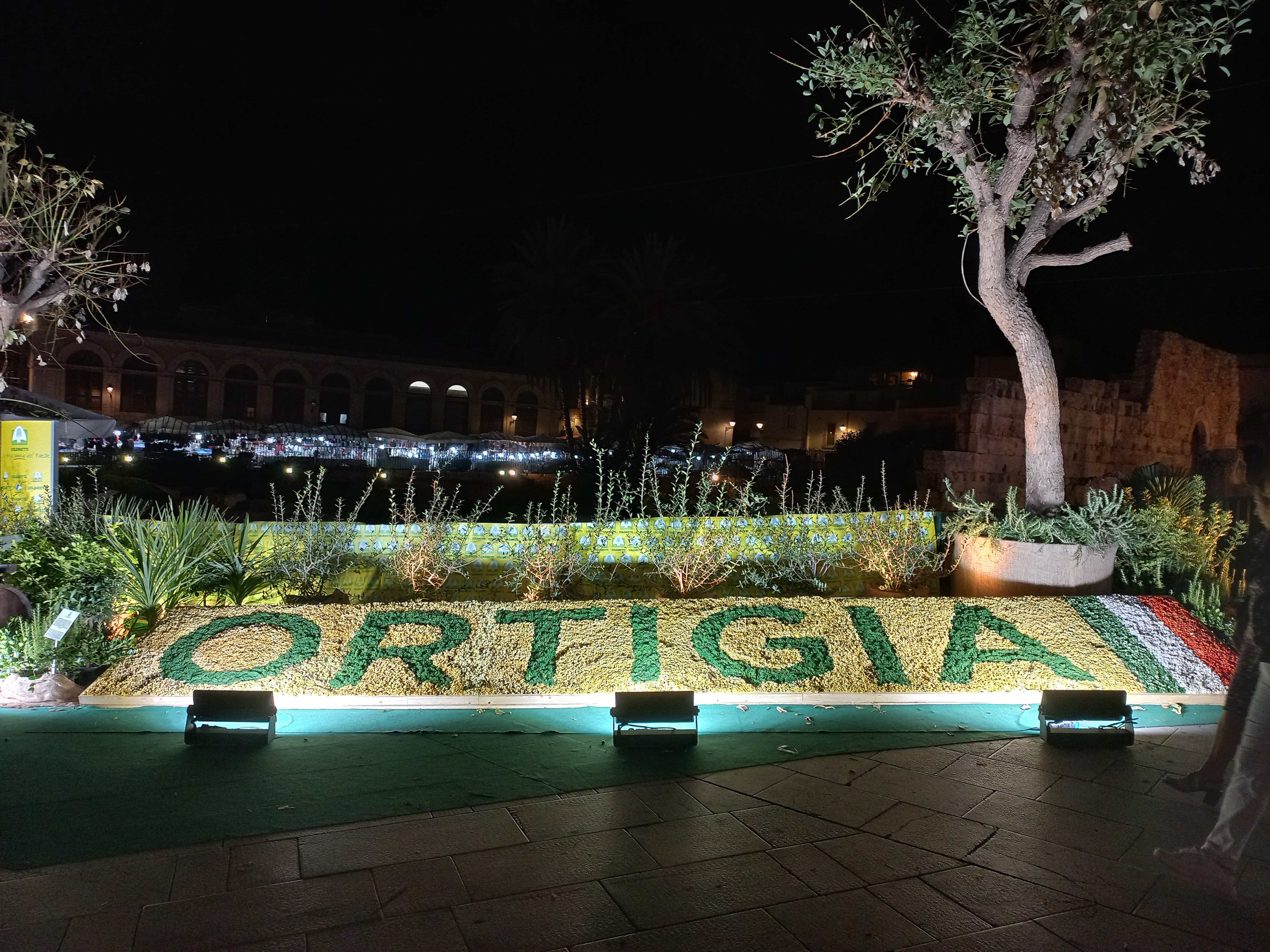 Allestimento dedicato a Ortigia per il G7 Agricoltura