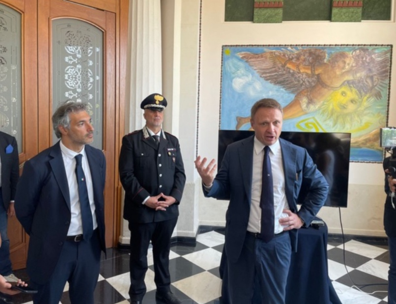 Luca Cannata e Francesco Lollobrigida, foto d’archivio