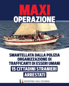 Smantellata Organizzazione di trafficanti di esseri umani